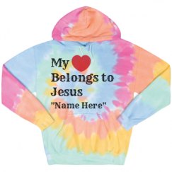 Unisex Tie-Dye Fleece Hoodie