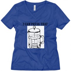 Ladies Relaxed Fit V-Neck Tee