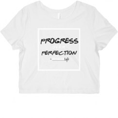 Ladies Slim Fit Crop Top Tee