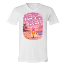 Unisex V-Neck Jersey Tee