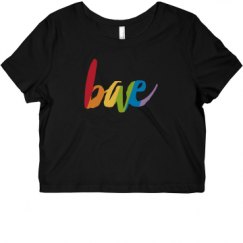 Ladies Slim Fit Crop Top Tee