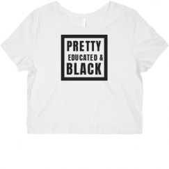 Ladies Slim Fit Crop Top Tee