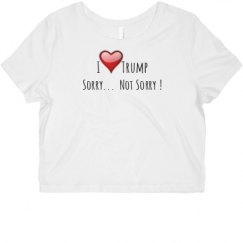 Ladies Slim Fit Crop Top Tee