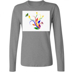 Ladies Relaxed Fit Basic Long Sleeve Tee