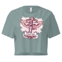 Ladies Festival Cali Crop Top Tee