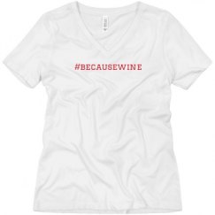 Ladies Relaxed Fit V-Neck Tee