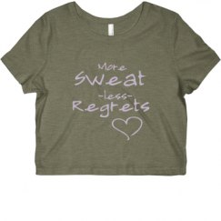 Ladies Slim Fit Crop Top Tee