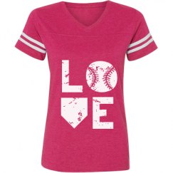 Ladies Relaxed Fit Vintage Sports Tee