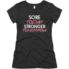 Ladies Slim Fit Super Soft Triblend Tee