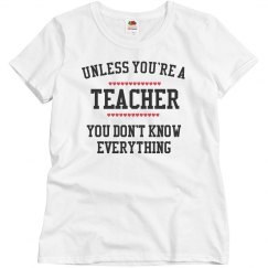 Teacher knows everything