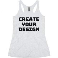 Ladies Slim Fit Super Soft Racerback Triblend Tank