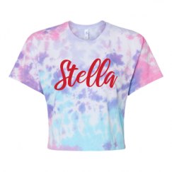 Women's Tie Dye Crop Top Tee