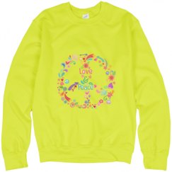 Unisex Neon Crewneck Sweatshirt