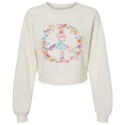 Women's Raglan Pullover Fleece