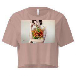 Summer Lily Lucy LaRue Photo Crop Top