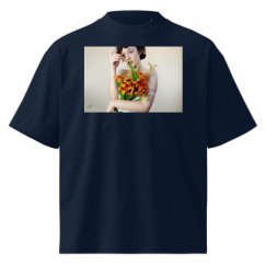 Unisex Organic Oversized High Neck T-Shirt