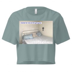 Empty Holy Bed Photo by Lucy LaRue Crop Top