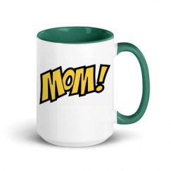 15oz Ceramic Mug with Color Inside