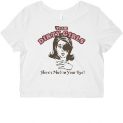 Ladies Slim Fit Crop Top Tee