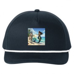 Snapback Five-Panel Rope Hat