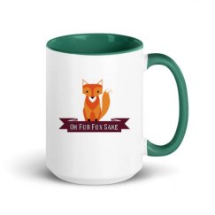 15oz Ceramic Mug with Color Inside