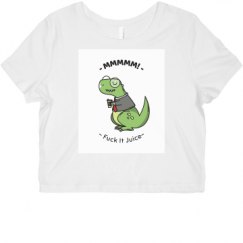 Ladies Slim Fit Crop Top Tee