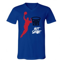 Unisex V-Neck Jersey Tee