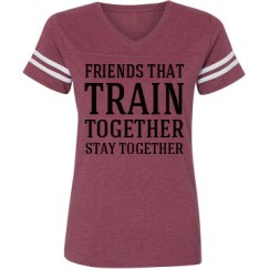 Ladies Relaxed Fit Vintage Sports Tee