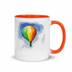 11oz Ceramic Mug with Color Inside