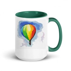 15oz Ceramic Mug with Color Inside