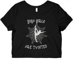 Ladies Slim Fit Crop Top Tee