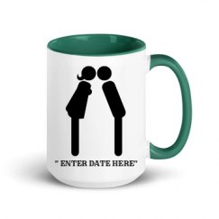 15oz Ceramic Mug with Color Inside