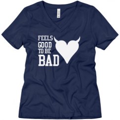 Ladies Relaxed Fit V-Neck Tee