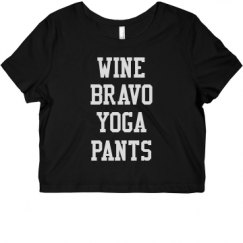 Ladies Slim Fit Crop Top Tee