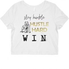 Ladies Slim Fit Crop Top Tee