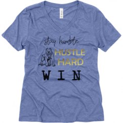 Ladies Relaxed Fit Super Soft Triblend V-Neck Tee