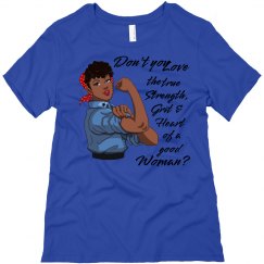 Don't You Love the Grit of  a Woman Relaxed T-Shirt