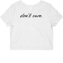 Ladies Slim Fit Crop Top Tee