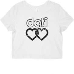 Ladies Slim Fit Crop Top Tee