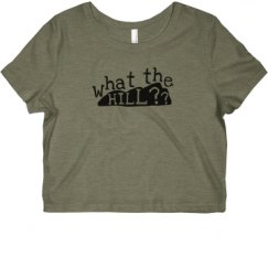 Ladies Slim Fit Crop Top Tee