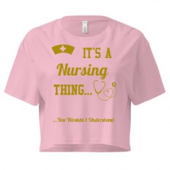 Ladies Festival Cali Crop Top Tee