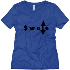Ladies Relaxed Fit V-Neck Tee