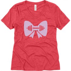 Ladies Relaxed Fit Super Soft Triblend V-Neck Tee