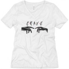 Ladies Relaxed Fit V-Neck Tee