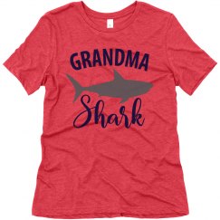 Grandma Shark Tri-blend Shirt
