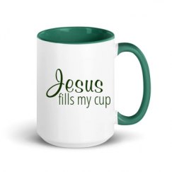 15oz Ceramic Mug with Color Inside