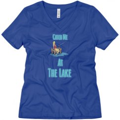 Ladies Relaxed Fit V-Neck Tee