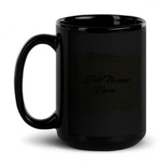 15oz Black Glossy Mug