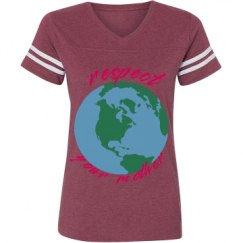 Ladies Relaxed Fit Vintage Sports Tee