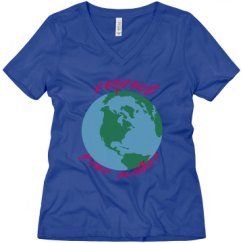 Ladies Relaxed Fit V-Neck Tee